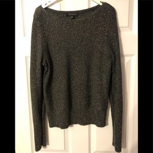 Ann Taylor Sparkly Olive green Sweater